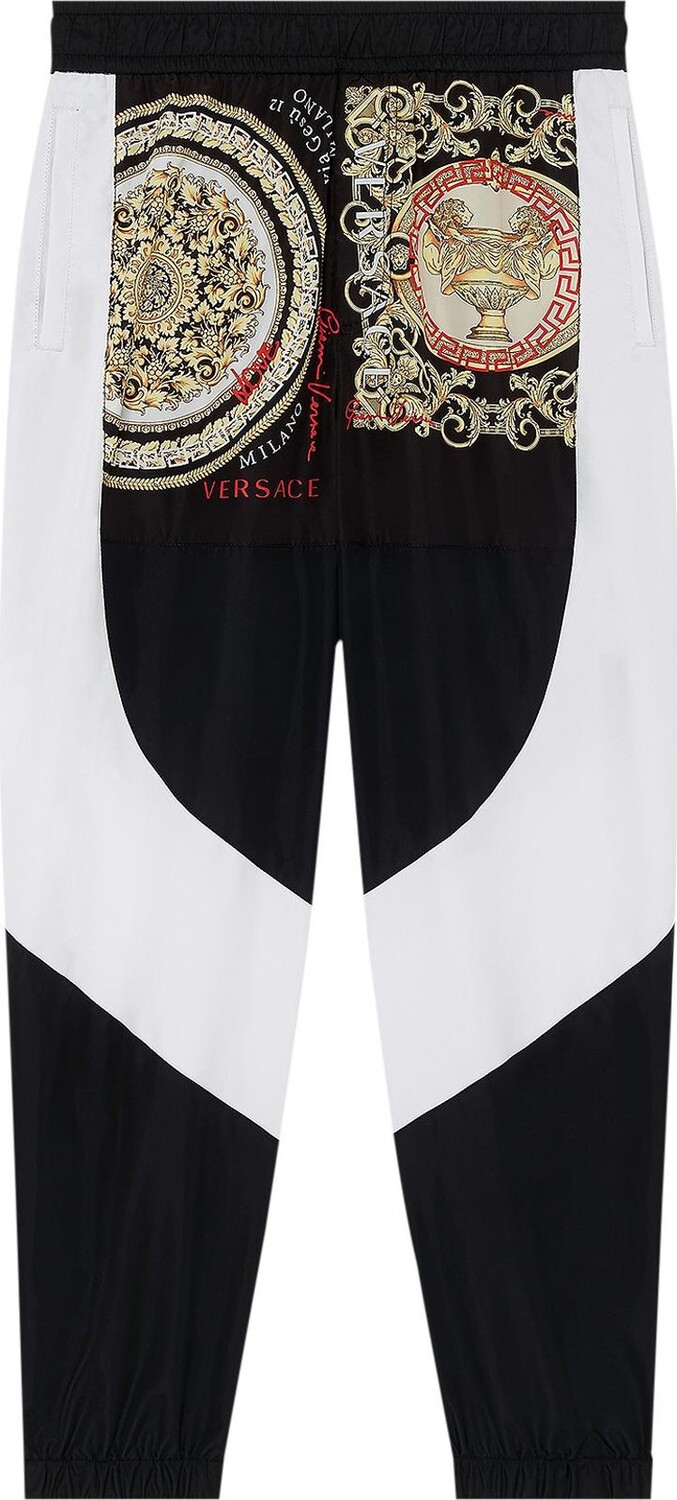 

Брюки Versace Barocco Mosaic Motif Pants 'Black/White', черный