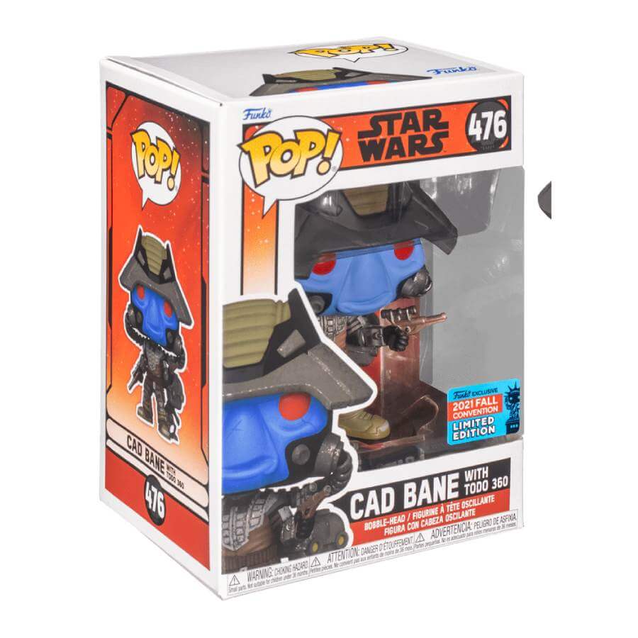 лизун звёздные войны штурмовик в упаковке 16х10 5 см Фигурка Funko POP! Star Wars: Cad Bane with Todo 360