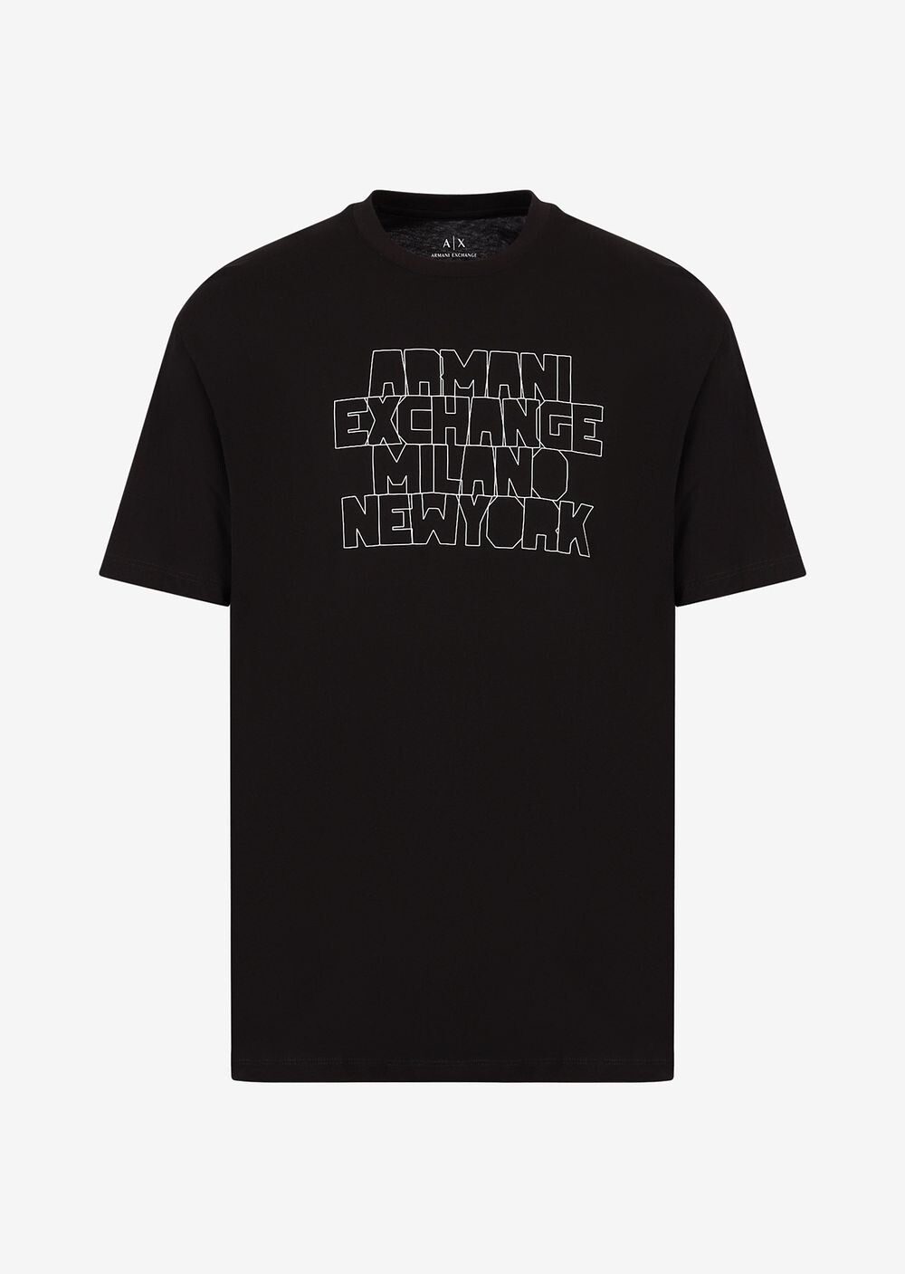 

Футболка стандартного кроя Armani Exchange, черный
