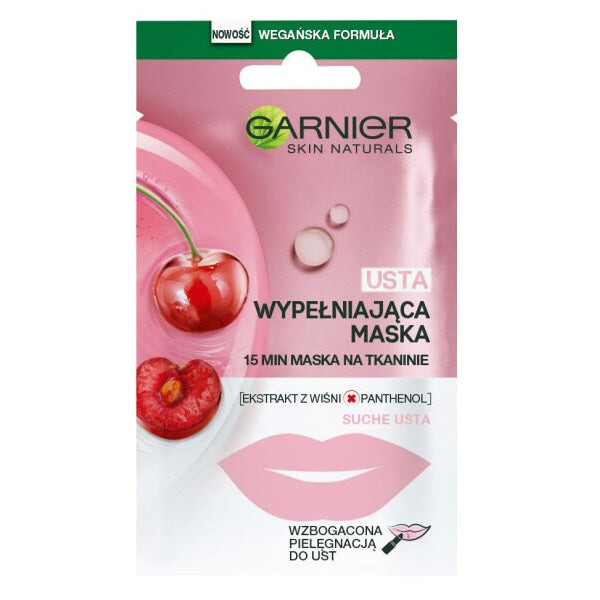 

Garnier Skin Naturals Наполняющая маска для губ на ткани 5г