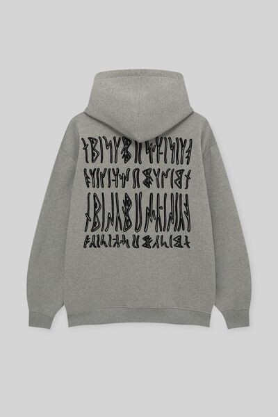 

Толстовка с капюшоном и принтом PULL&BEAR