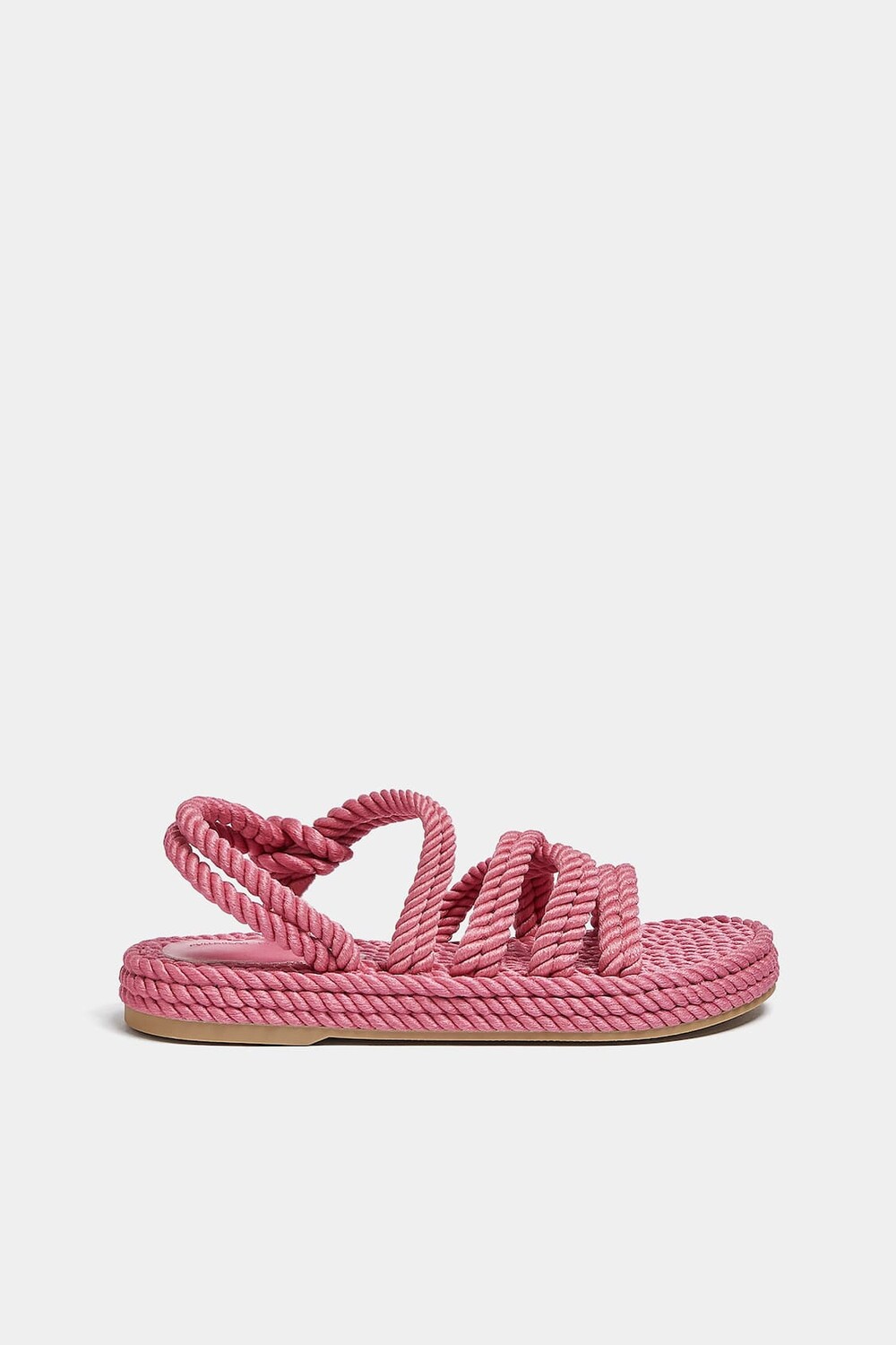 

Сандалии Pull&Bear Flat Rope, розовый