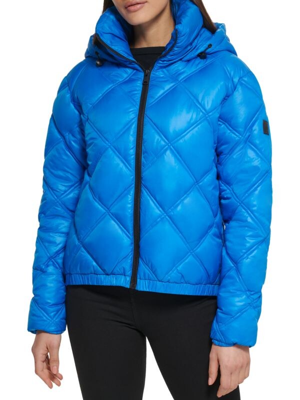 

Стеганая короткая пуховая куртка Kenneth Cole Aqua, Желтый