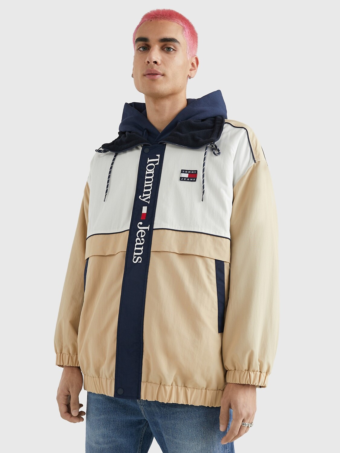 

Куртка большого размера с цветными блоками Tommy Hilfiger, траншея