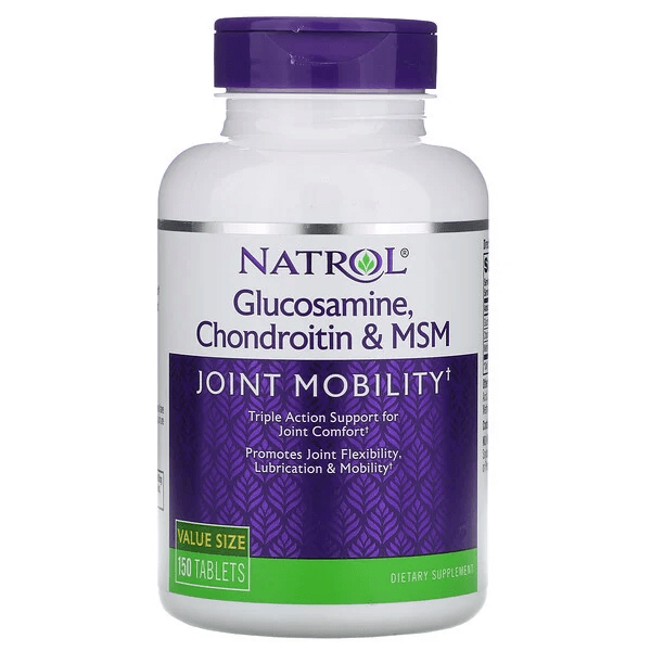 Глюкозамин, хондроитин и MSM Natrol, 150 таблеток natrol глюкозамин хондроитин и метилсульфонилметан 90 таблеток