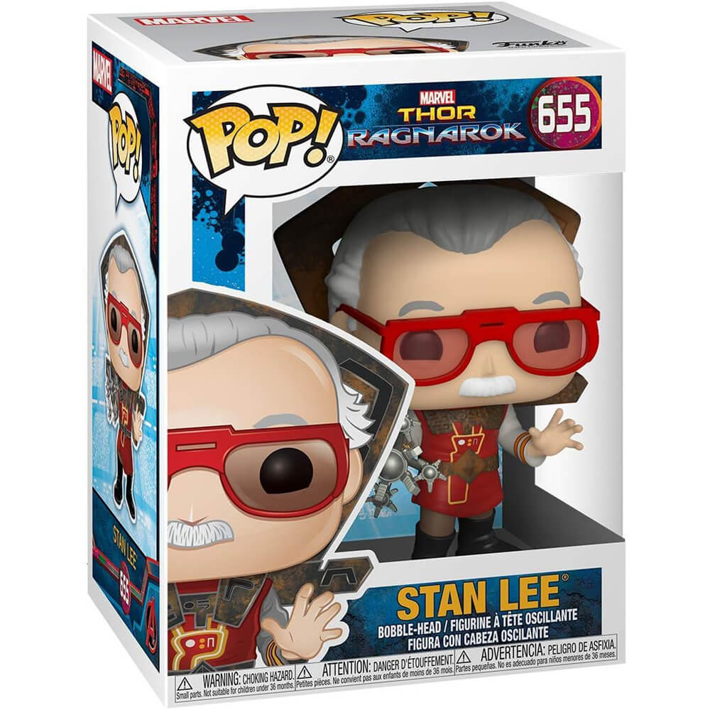 Фигурка Funko Pop! Icons: Stan Lee - Stan Lee in Ragnarok Outfit коллекционная фигурка тора из комиксов marvel 16 см plexido