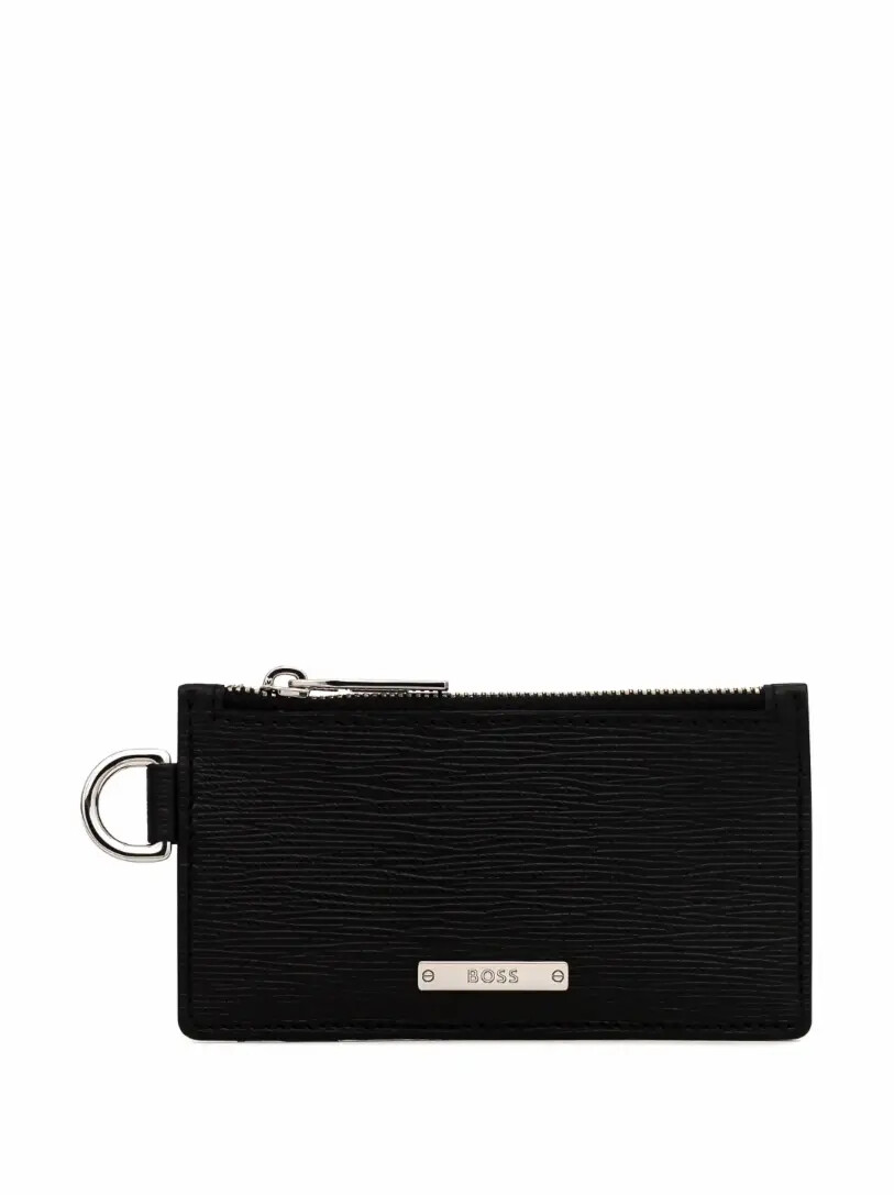 

Кожаная визитница с логотипом Hugo Boss