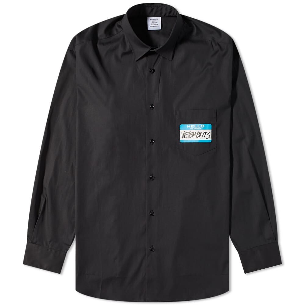

Рубашка VETEMENTS My Name Is Shirt
