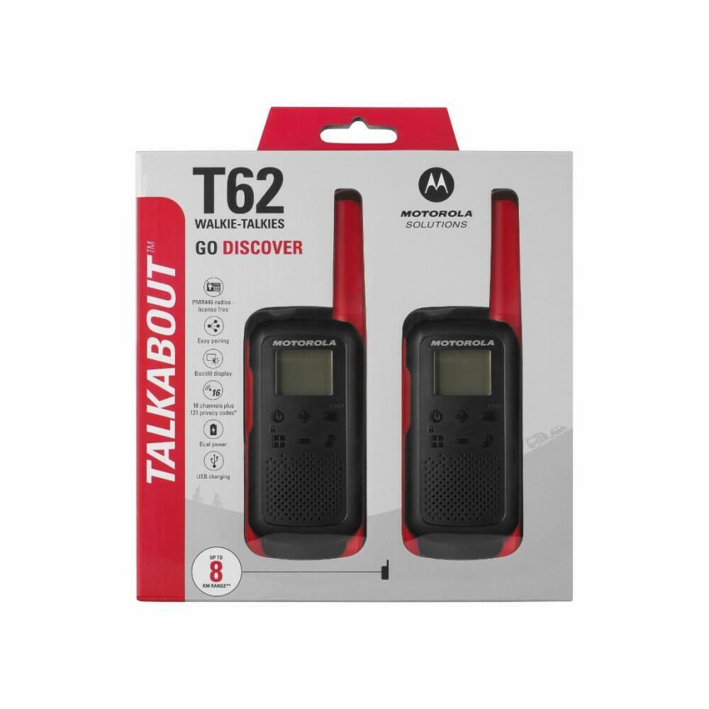 цена Портативная радиостанция Motorola Talkabout T62, красный