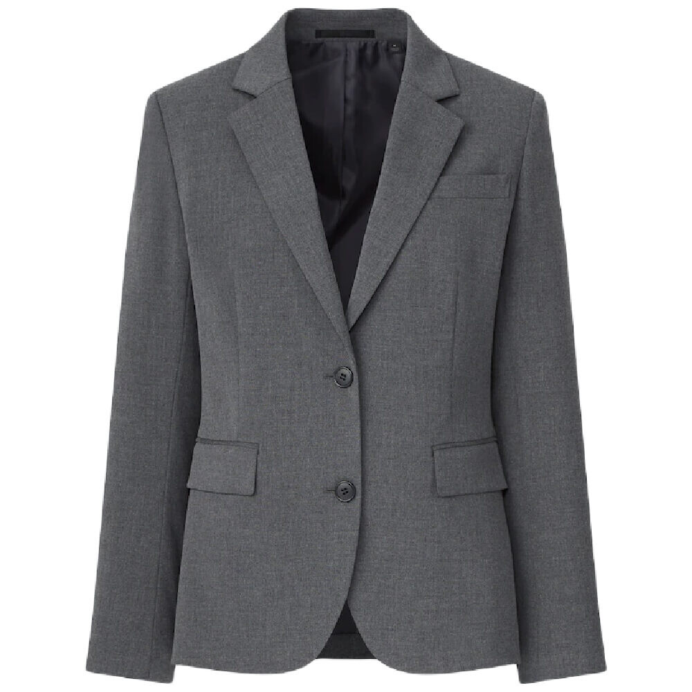 

Пиджак Uniqlo Stretch Tailored 2 Buttons, серый