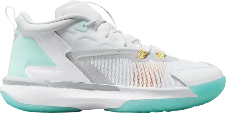 

Кроссовки Jordan Zion 1 PS White Dynamic Turquoise, белый