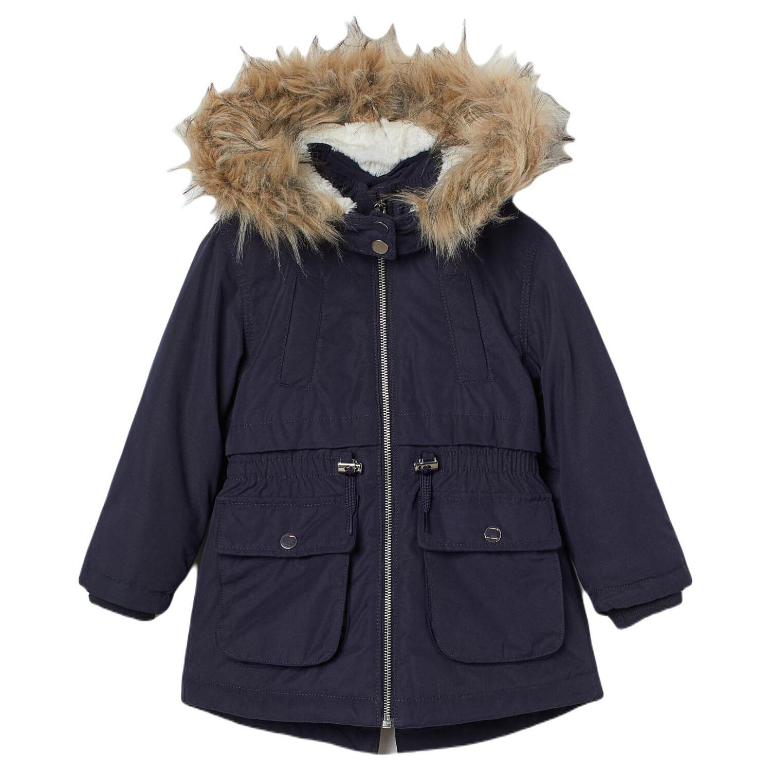 

Парка H&M Padded Rear Ventilation, темно-синий