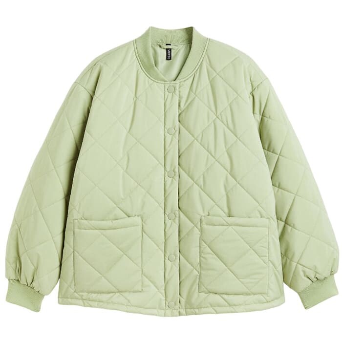 

Куртка H&M+ Quilted, светло-зеленый