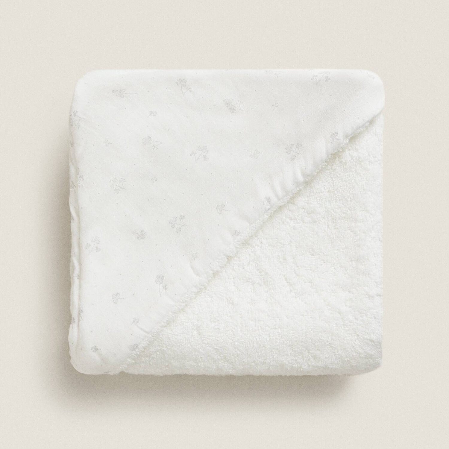

Полотенце детское Zara Home Clover, белый/серый