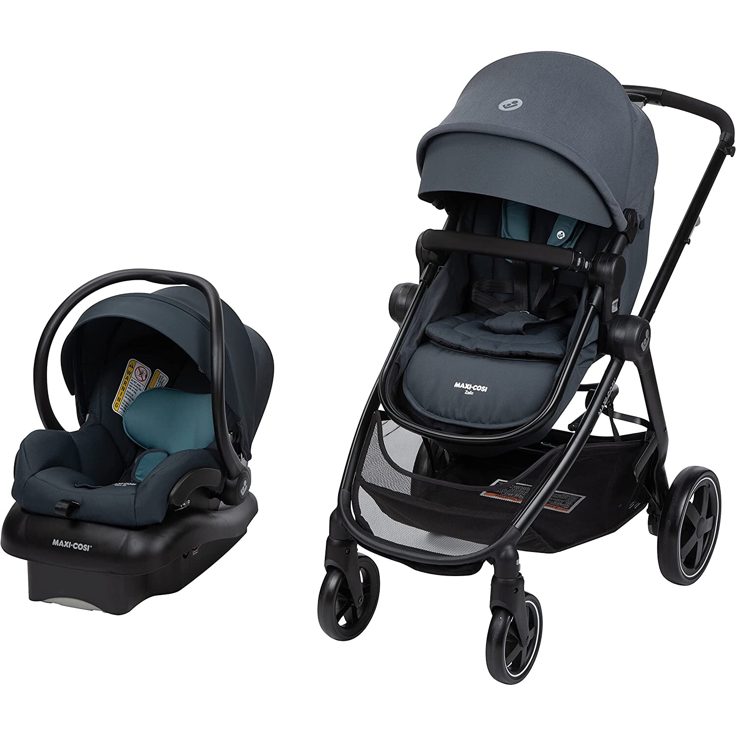 

Детская коляска + автокресло Maxi-Cosi Zelia 5-in-1, серый