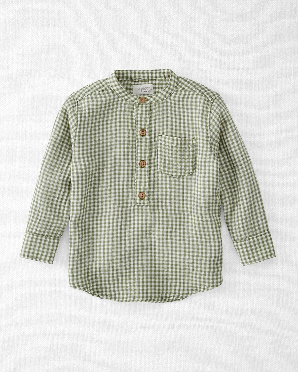 

Марля из органического хлопка в мелкую клетку для малышей Henley Carter's