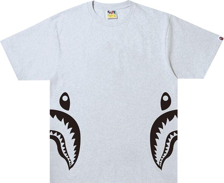

Футболка BAPE Bicolor Side Shark Tee 'Grey', серый