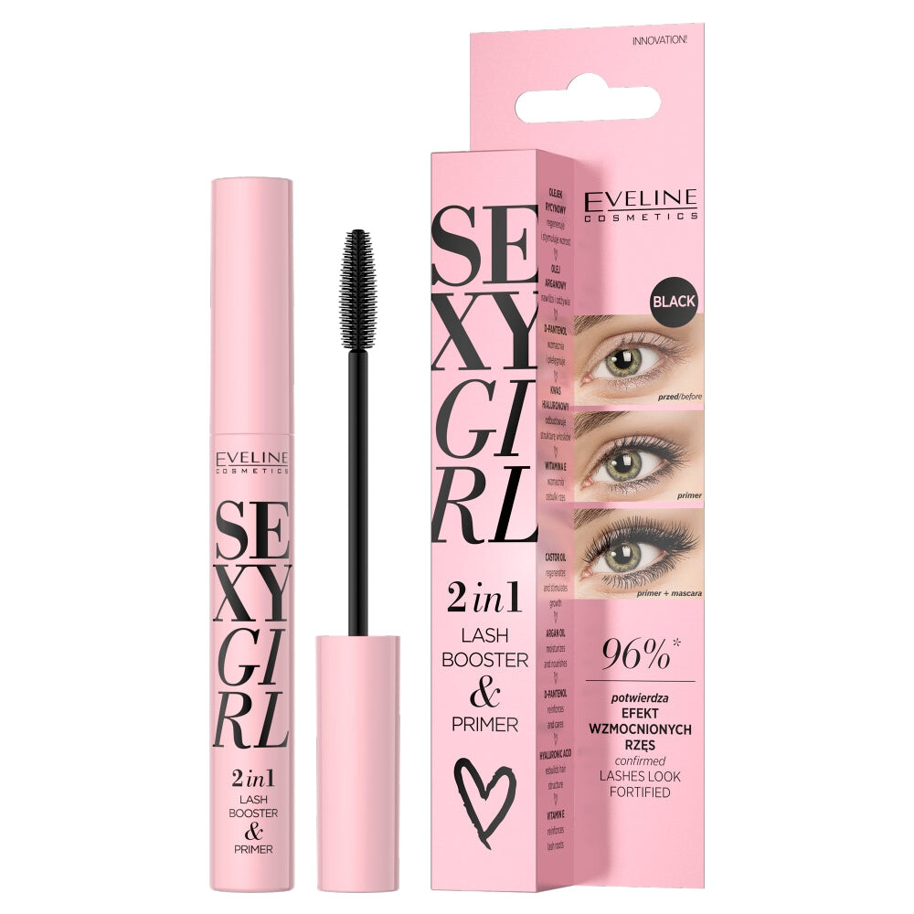 цена Eveline Cosmetics База и кондиционер для ресниц Sexy Girl 2в1 10мл