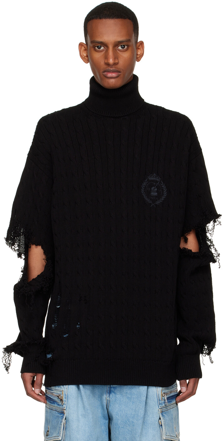 

Черная хлопковая водолазка Balenciaga