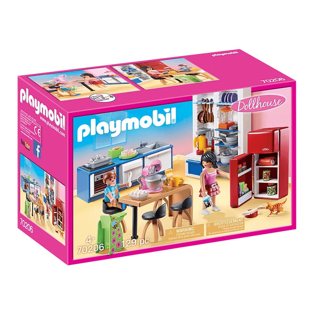 Конструктор Playmobil 70206 Семейная кухня - фото