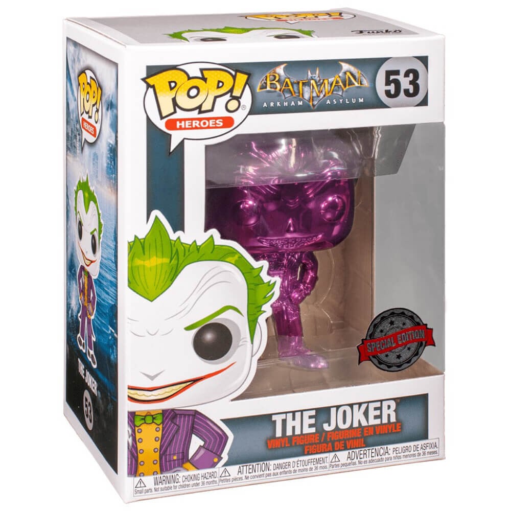 

Фигурка Funko Pop! Heroes: DC Comics Batman Arkham Asylum - The Joker (Purple Chrome) (NYCC Debut)