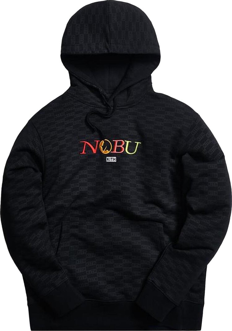 

Худи Kith x Nobu Multi Logo Hoodie 'Black', черный