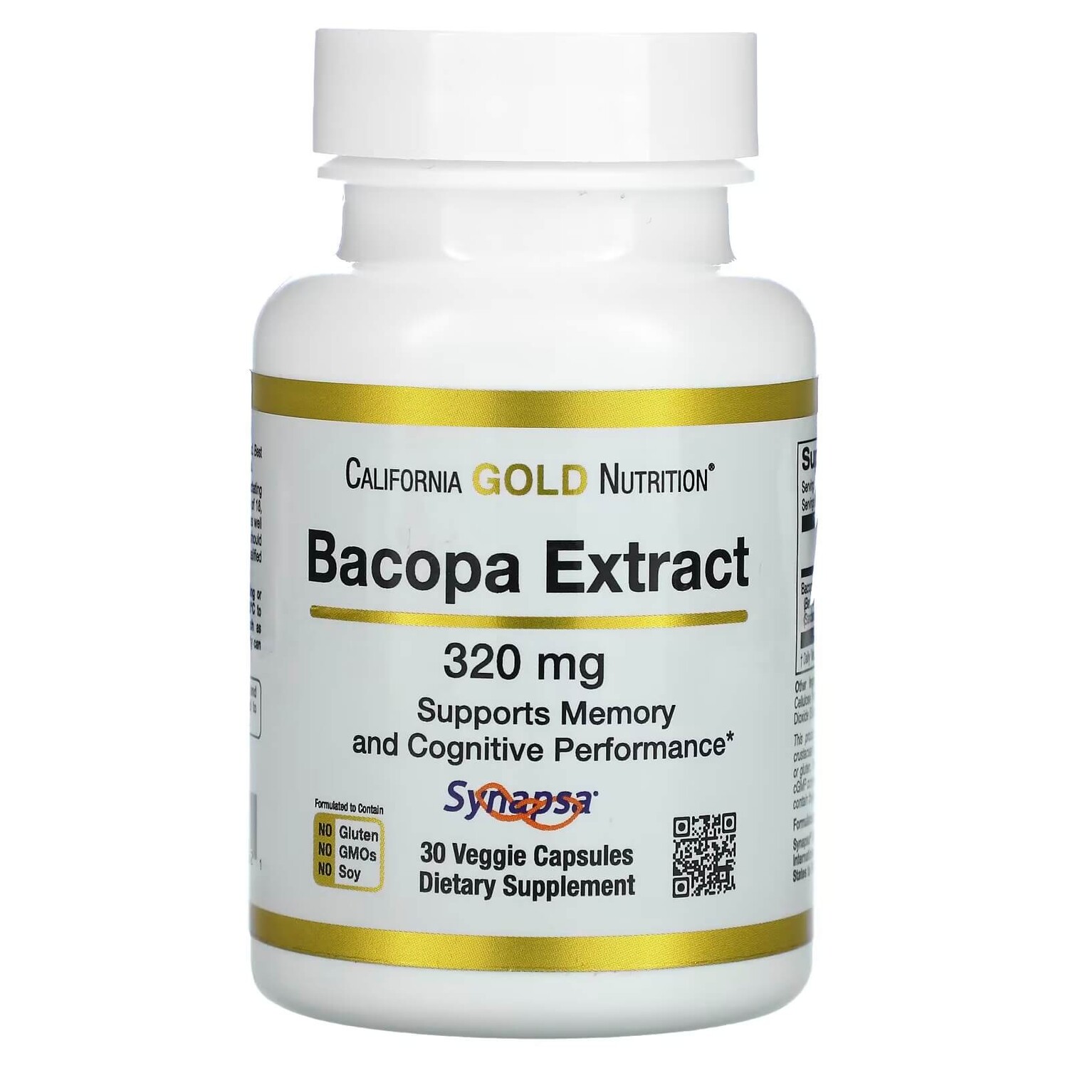

Экстракт Бакопы California Gold Nutrition, 30 растительных капсул