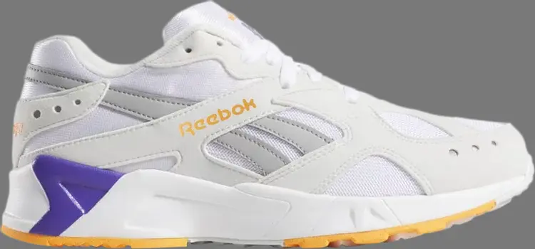 

Кроссовки aztrek 'white solar gold purple' Reebok, белый