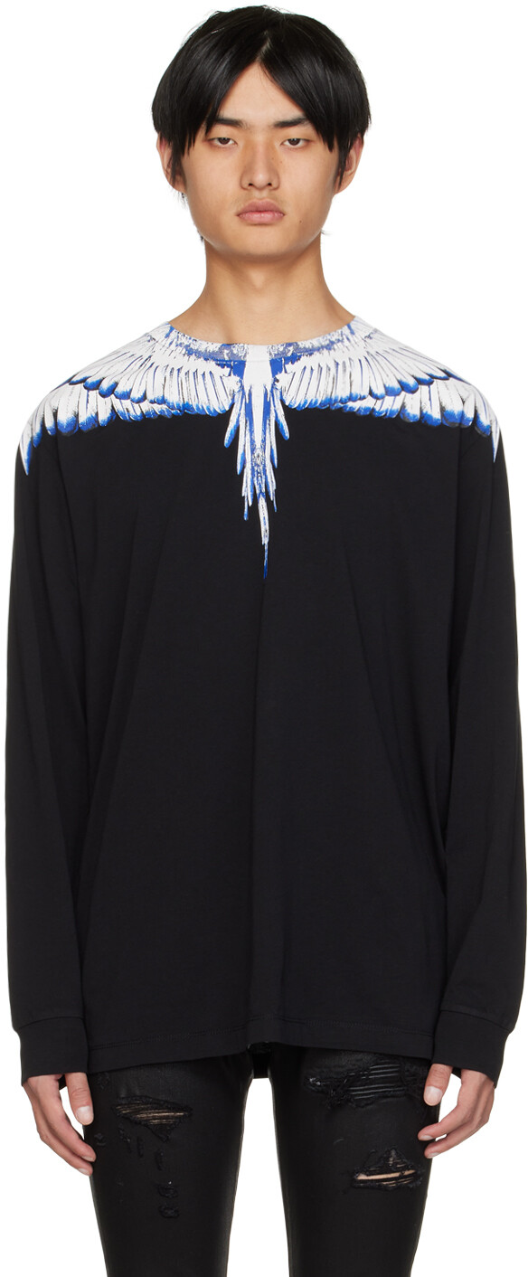 

Черная футболка Icon Wings Marcelo Burlon County of Milan