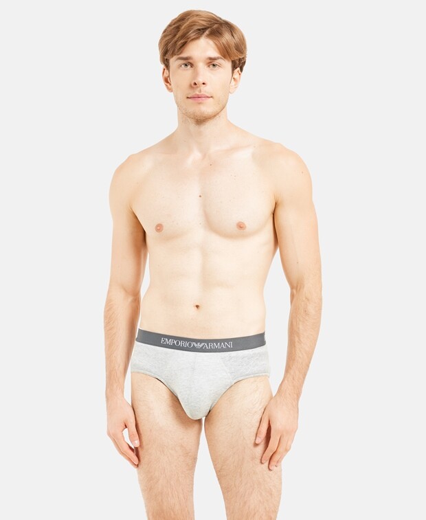 

Трусы-боксеры, 3 шт. Emporio Armani, серый