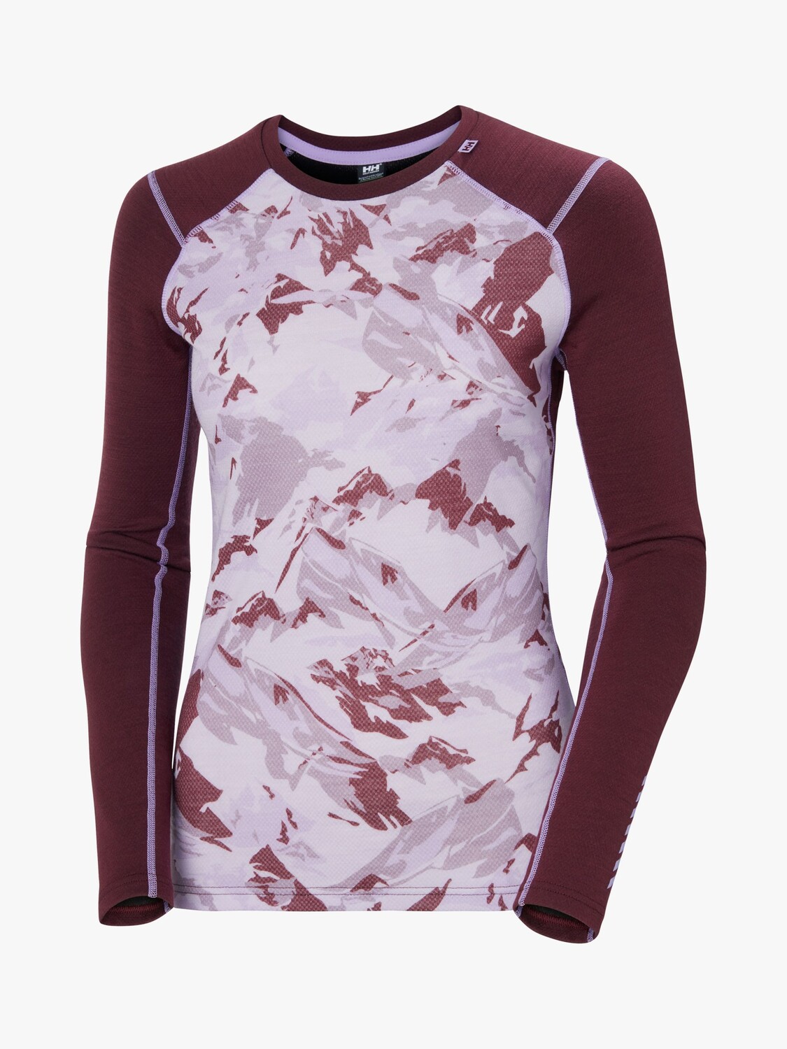 

Базовый топ Lifa из мериносовой шерсти Helly Hansen, красный бургундия