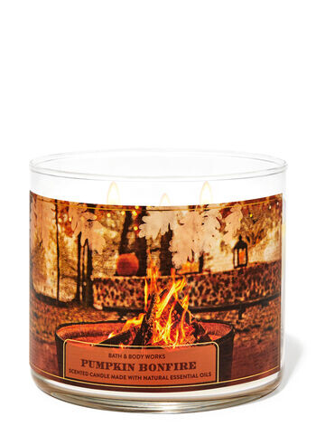 

Свеча с 3 фитилями Pumpkin Bonfire, 14.5 oz / 411 g, Bath and Body Works