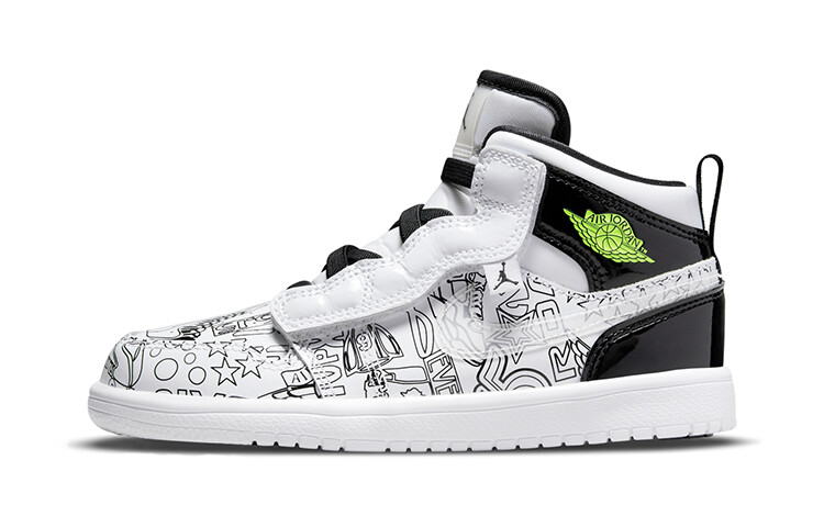 

(BP)Air Jordan 1 Mid Alt Черный/Белый