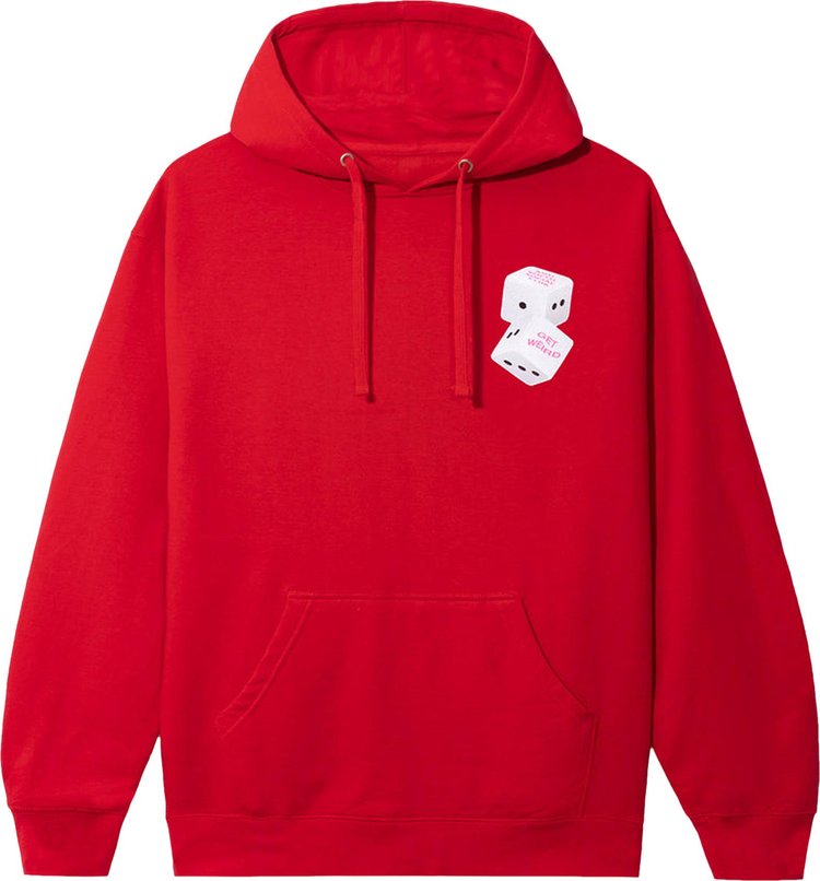 Худи Anti Social Social Club Best Of Luck Hoodie 'Red', красный - фото