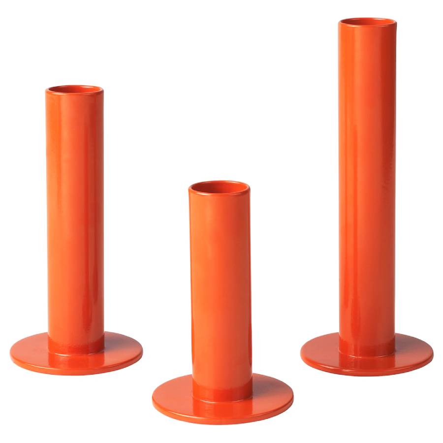 Подсвечники Ikea Tuvkornell, оранжевый air cylinder pneumatic mini free mount cylinder cuj cduj cujb6 cdujb6 storke 4 6 8 10 15 20 25 30mm