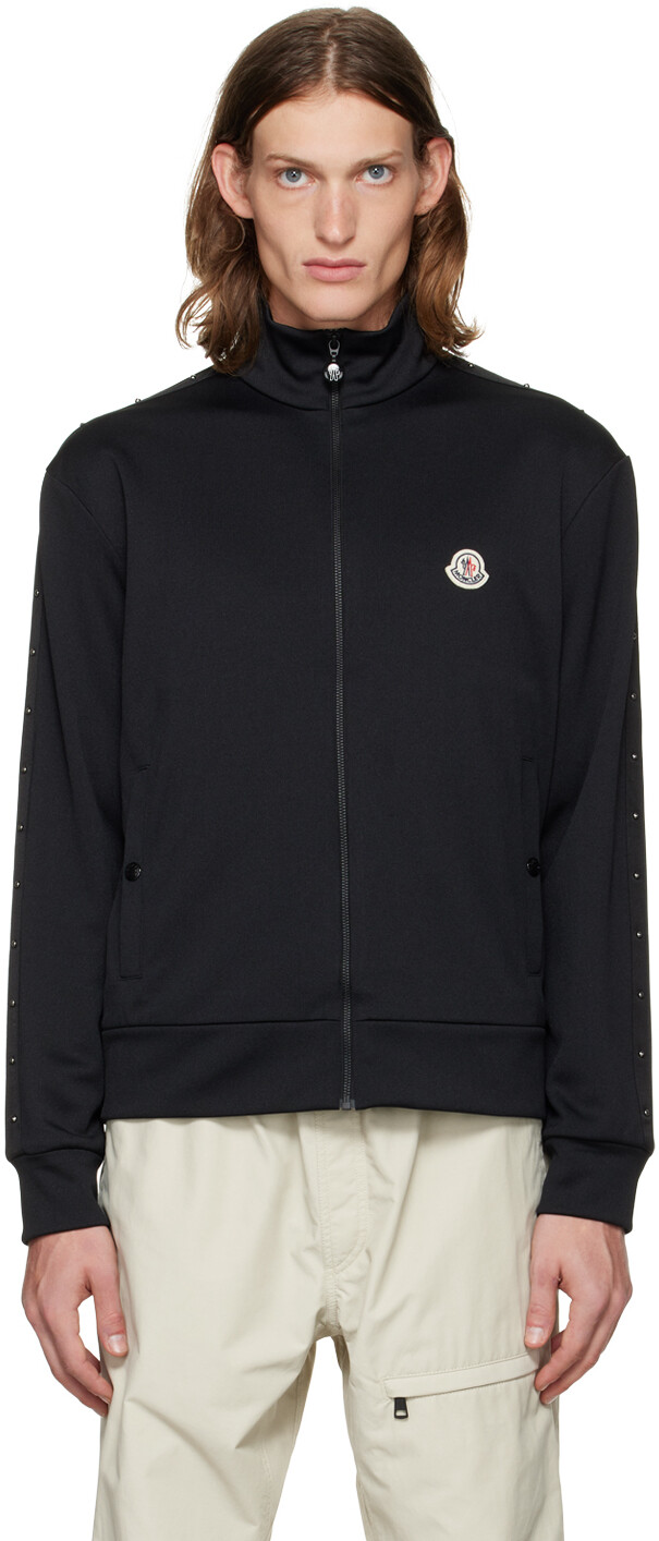 

Черная толстовка из полиэстера Moncler, Черный, Черная толстовка из полиэстера Moncler