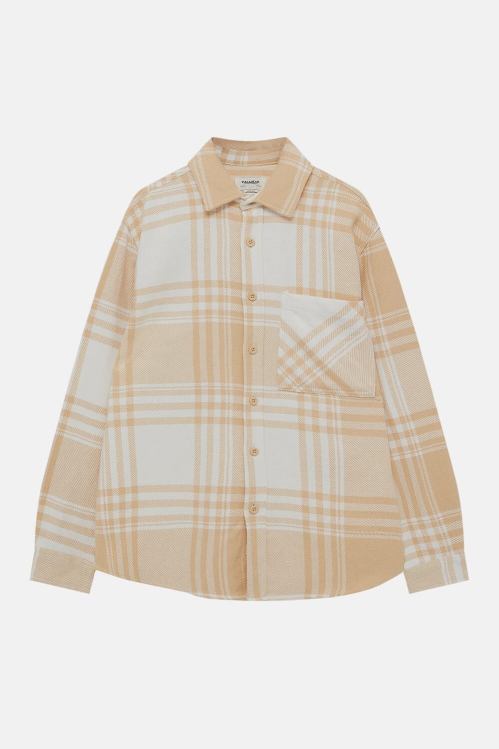

Рубашка в клетку Pull&Bear, оранжевый