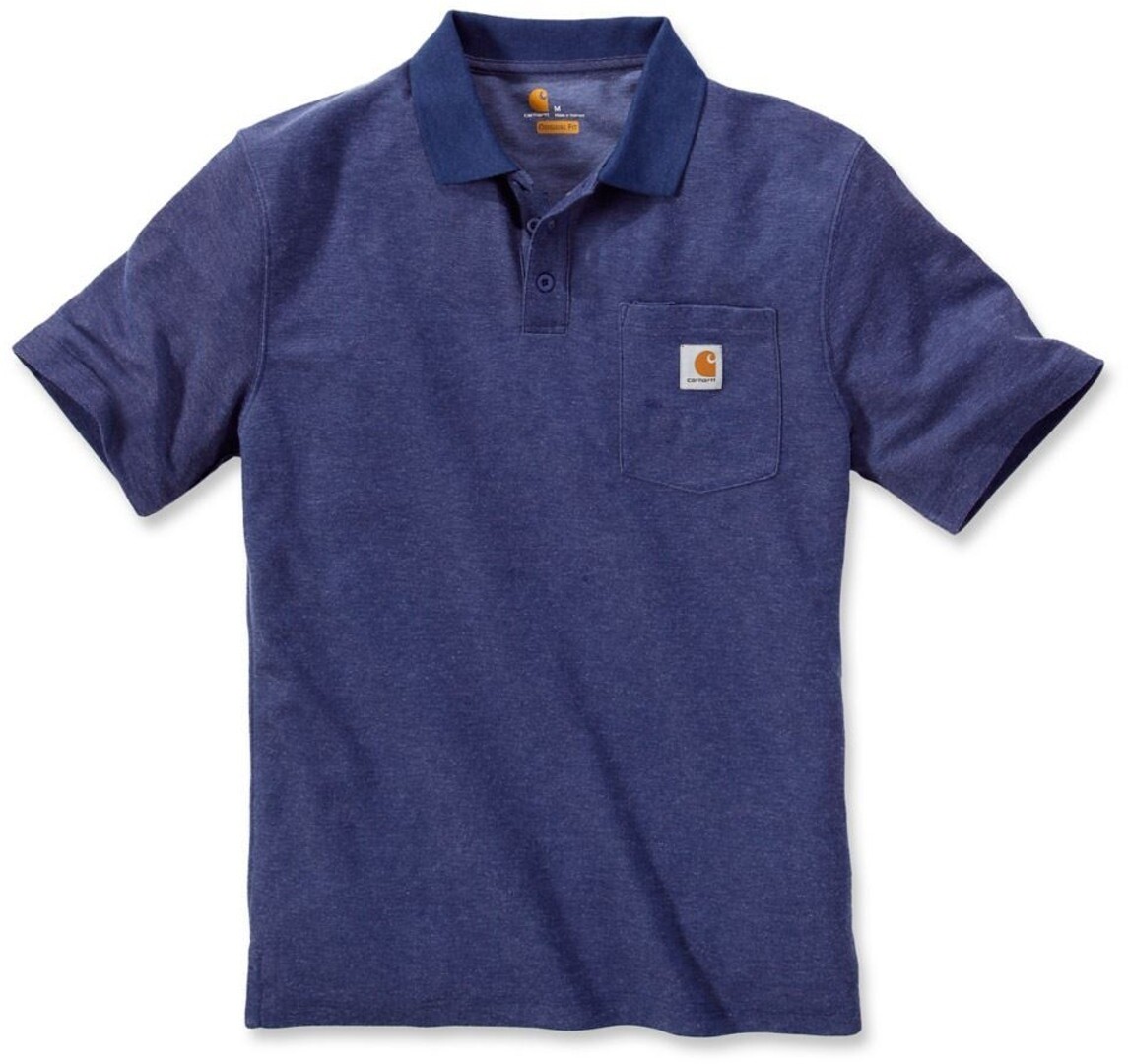 

Рубашка поло Carhartt Contractors Work Pocket, синий
