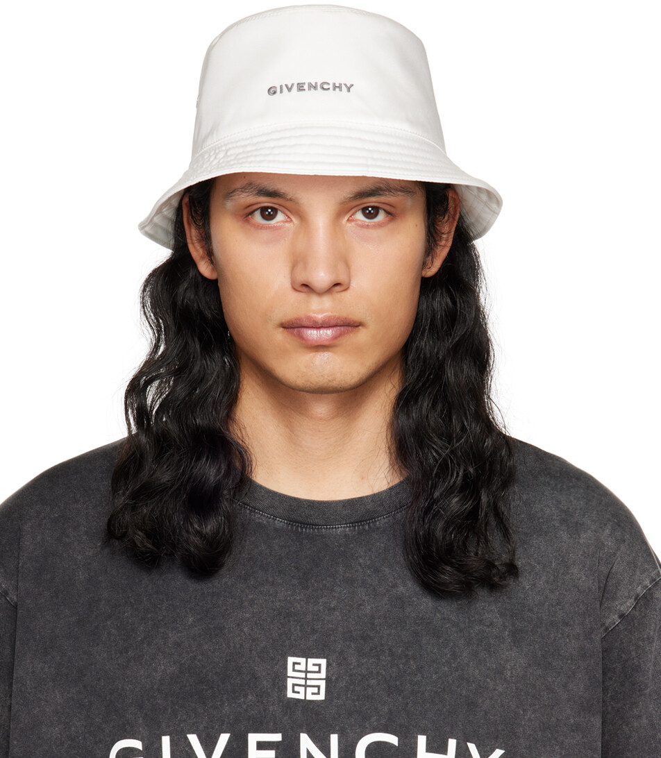 

Белая панама с логотипом Givenchy