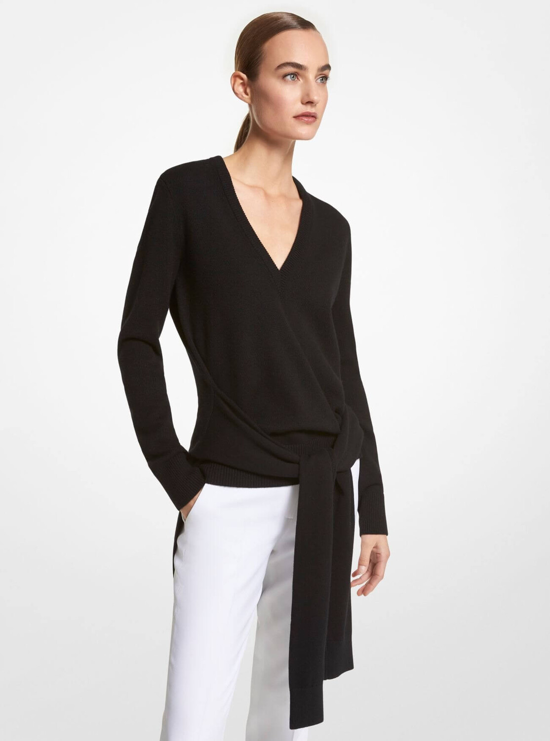 

Свитер Michael Kors Cashmere Scarf, черный