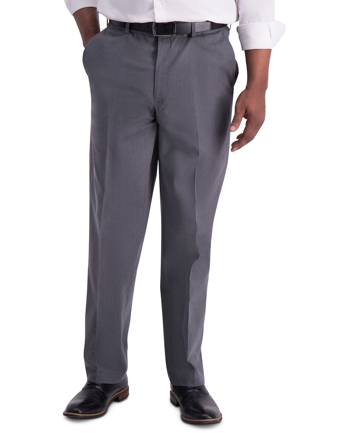 Мужские брюки премиум-класса цвета хаки классического кроя без железа Haggar, мульти