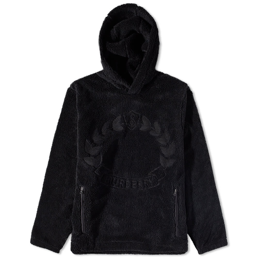 

Толстовка Burberry Ivydale Crest Logo Fleece Hoody, Черный