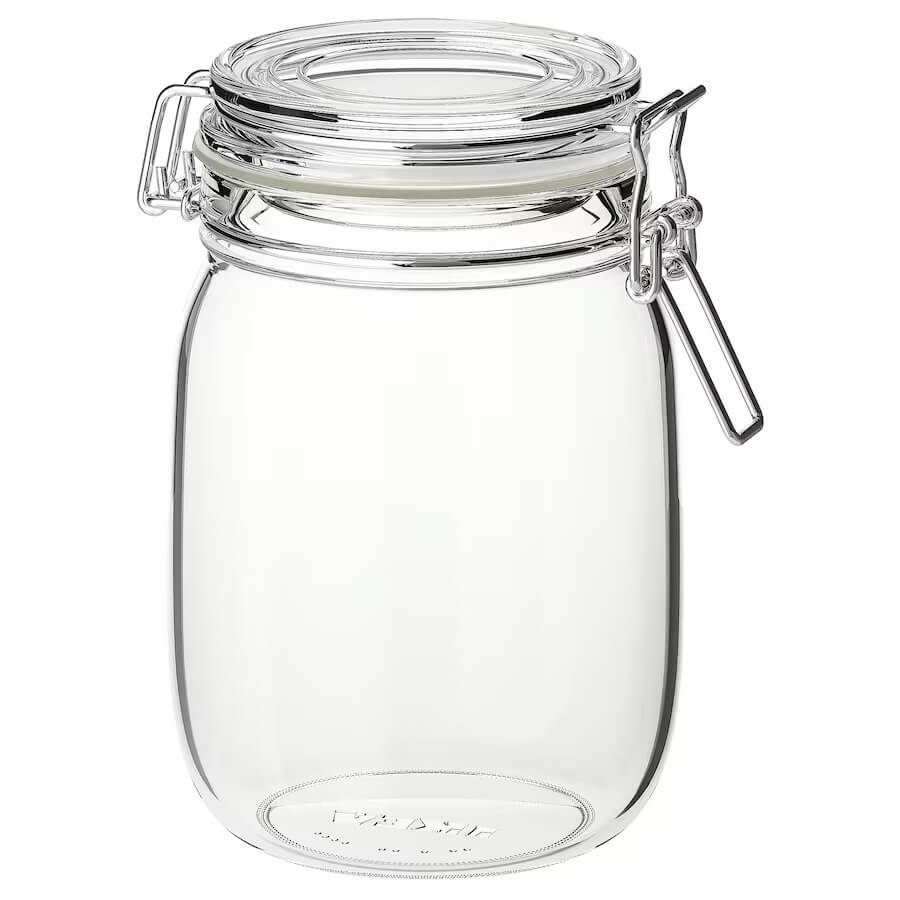 Банка Ikea Glass With Lid 1 л - фото