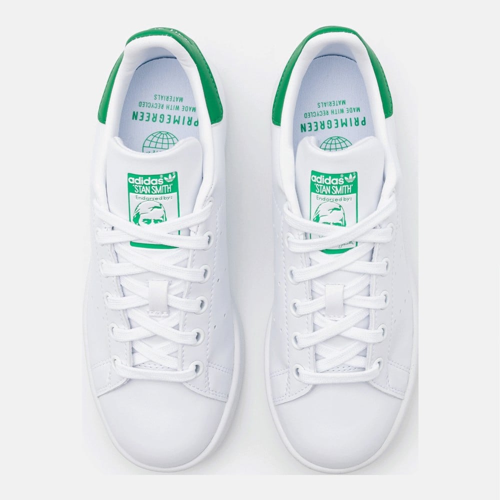 Adidas originals white and 2024 green stan smith sneakers