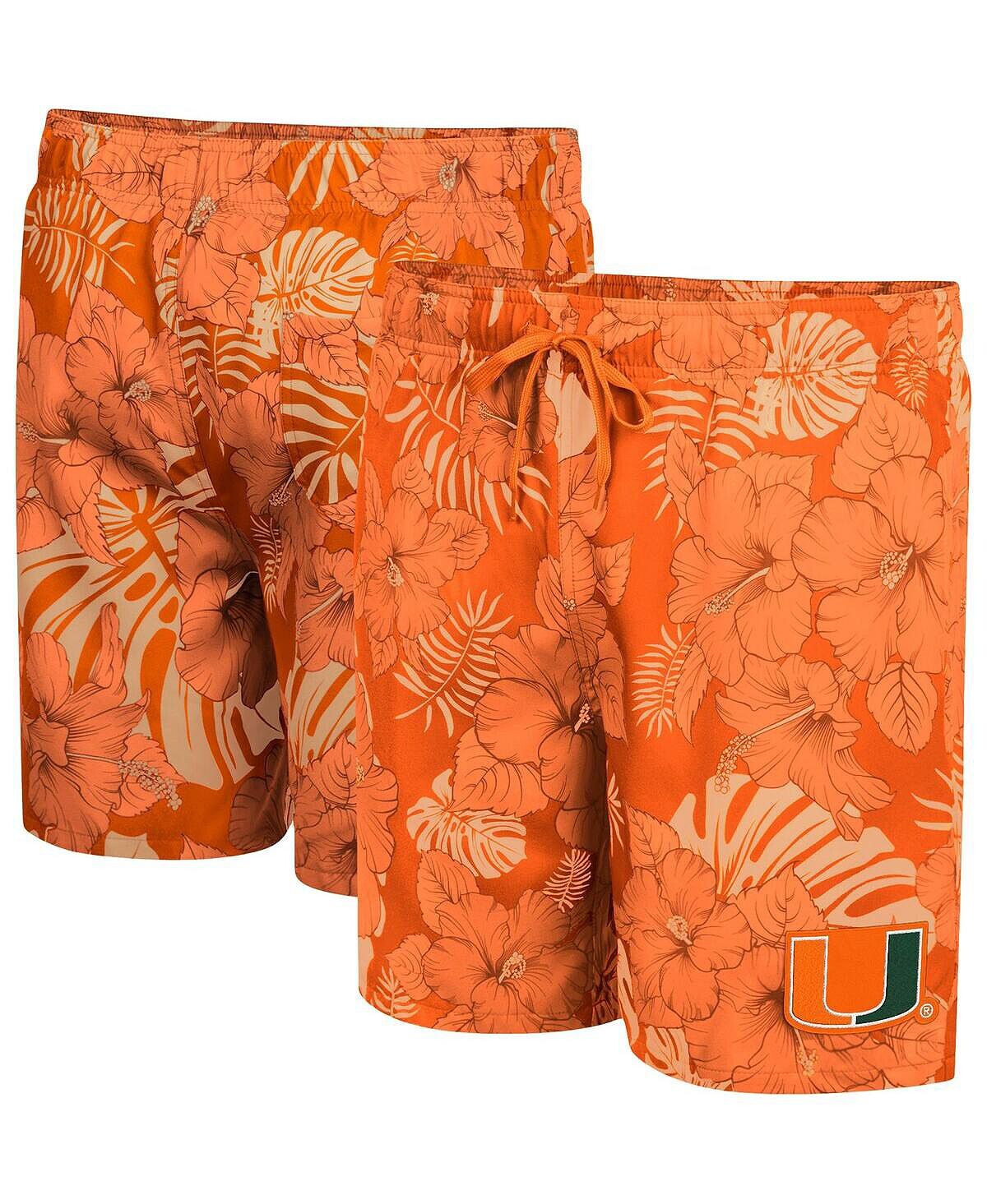 

Мужские оранжевые шорты для плавания miami hurricanes the dude Colosseum