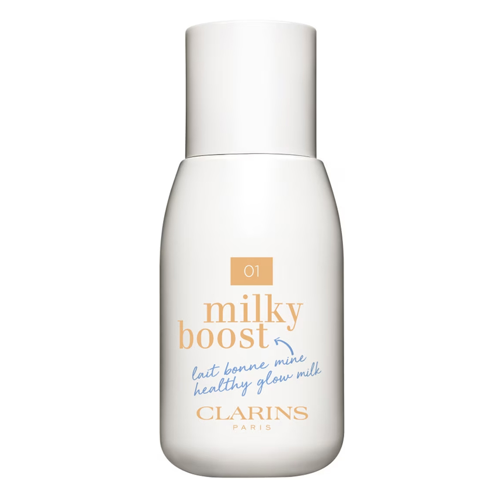 Тональный крем Clarins Milky Boost, оттенок 01 Cream глубокоувлажняющее молочко для лица hyalcollabo q10 milky lotion 145мл