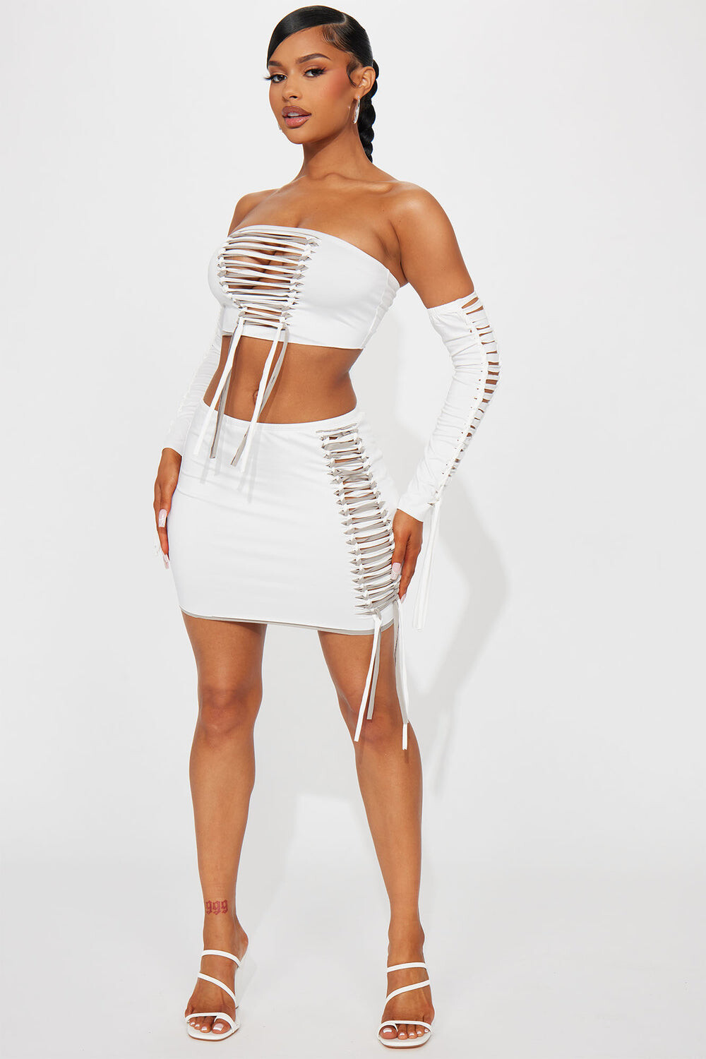 

Юбка Fashion Nova HTS329, белый