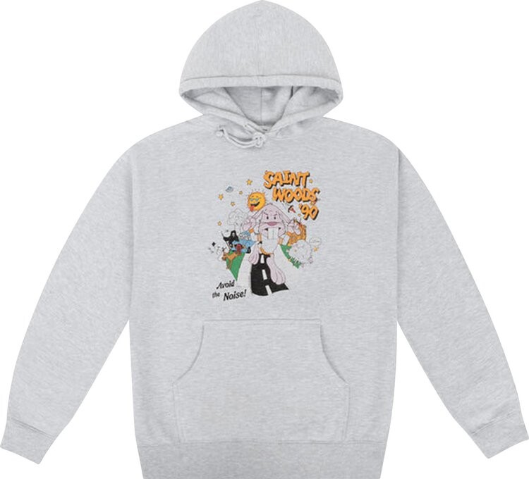 

Худи Saintwoods Graphic Hoodie 'Ash', серый