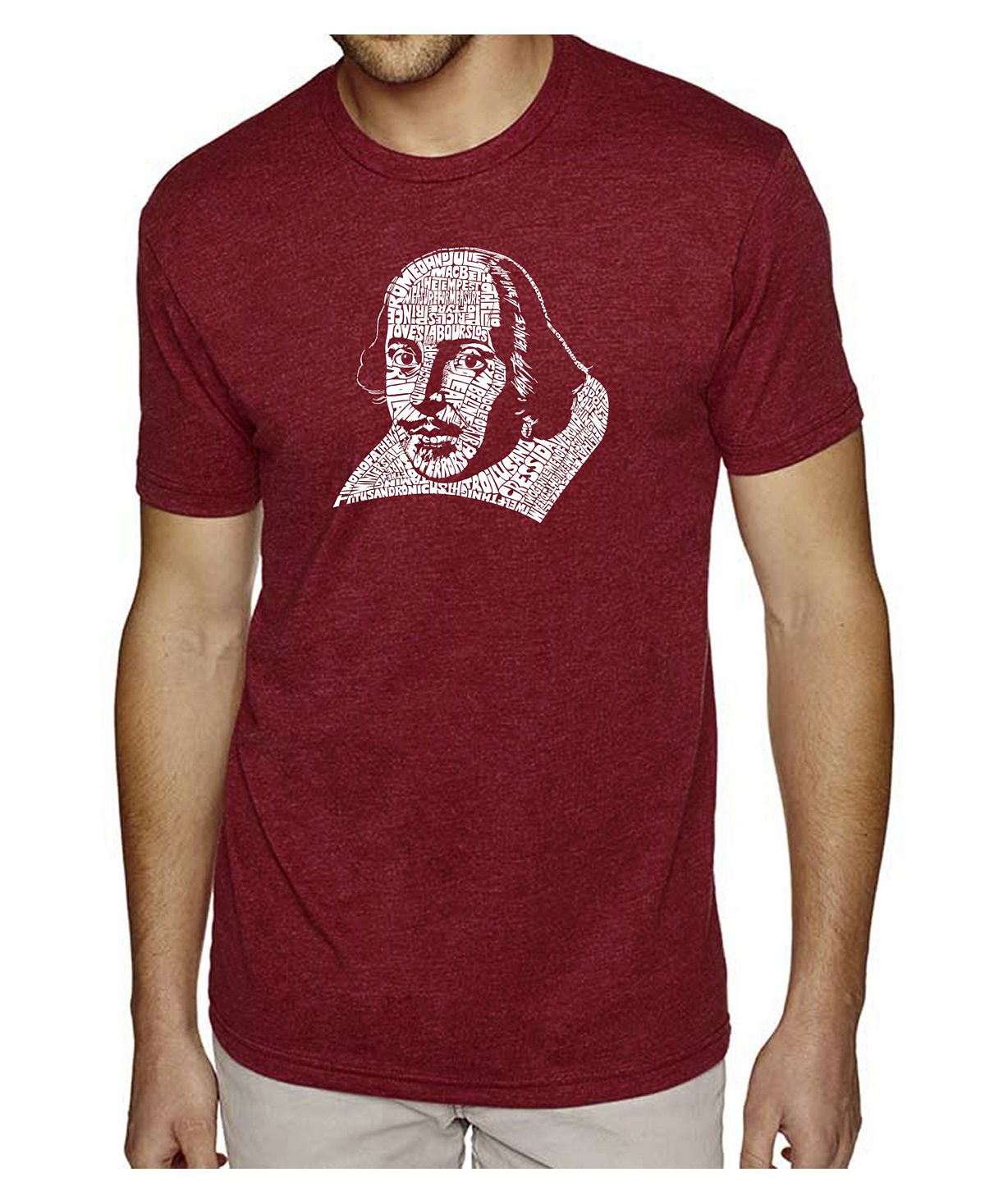 Мужская футболка премиум-класса word art - шекспир LA Pop Art йейтс уильям батлер великие поэты мира