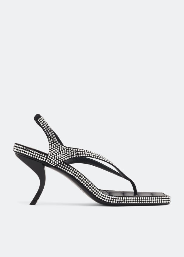 

Сандалии GIA BORGHINI x RHW Rosie 13 S sandals, черный